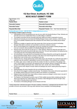 152 Sturt Street, Southbank, VIC 3006 MOVE IN/OUT