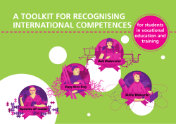 A TOOLKIT FOR RECOGNISING INTERNATIONAL