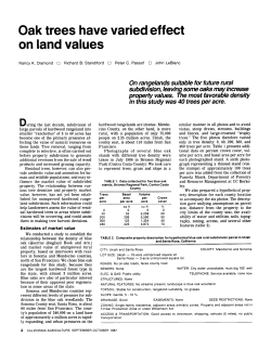 Oak trees have varied effect on land values