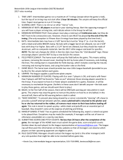 (50/70) Baseball 2017 rules roundup 1. TIME LIMIT: Intermediate