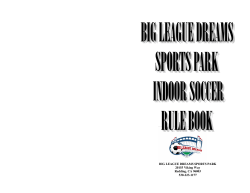 Soccer Rulebook - Big League Dreams
