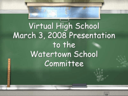 PowerPoint Presentation - Virtual High School
