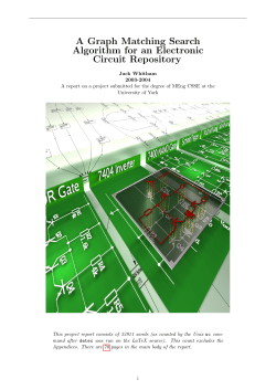 A Graph Matching Search Algorithm for an