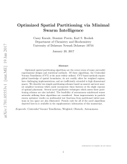 Optimized Spatial Partitioning via Minimal Swarm Intelligence arXiv
