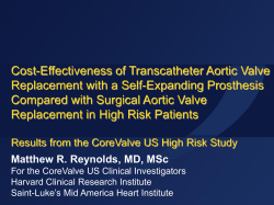 Cost-Effectiveness of Transcatheter Aortic Valve Replacement with a