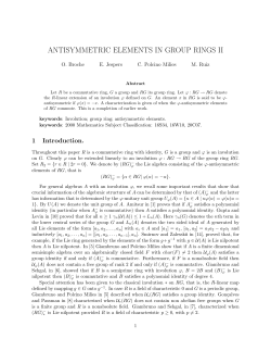 antisymmetric elements in group rings ii