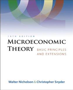 Microeconomic Theory: Basic Principles and Extensions
