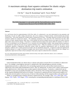 A maximum entropy-least squares estimator for elastic origin
