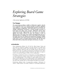 Exploring Board Game Strategies