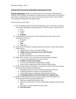 Unit 1 - Reading Comprehension Quiz