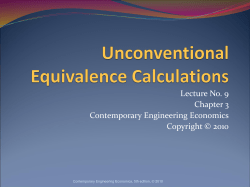 Unconventional Equivalence Calculations