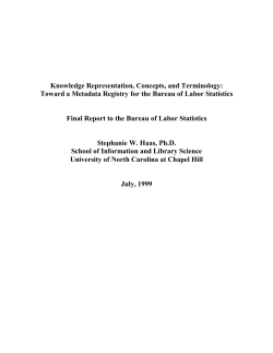 Knowledge Representation, Concepts, and Terminology: Toward a