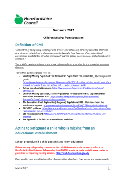 Checks to be conducted following a CME referral