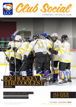 ice hockey the coolest - Liverpool Catholic Club