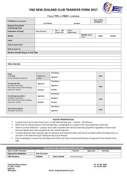 Club Player Transfer Form (T1)