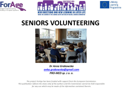 seniors volunteering