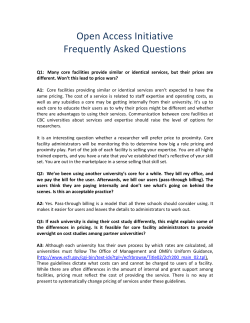 HERE - Shared and Core Facilities