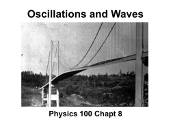 Oscillations and Waves - University of Hawaii Physics Department