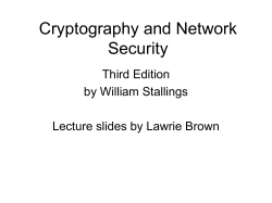 Cryptography and Network Security 3/e