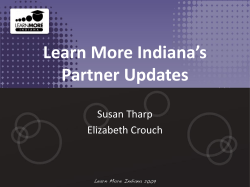 Learn More Indiana`s Partner Updates