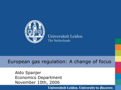 Policy credibility Gas market Variable Continued