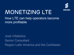 Monetizing LTE