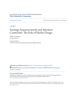 Earnings Announcements and Attention Constraints