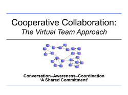 Cooperative Collaboration: The Virtual Team Approach