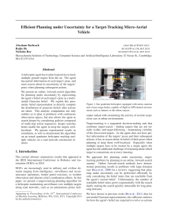 Efficient Planning under Uncertainty for a Target