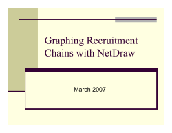 Graphing Recruitment Chains with NetDraw