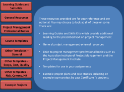 Diploma of Project Management Skills Kits