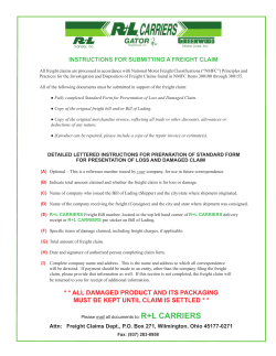 all damaged product and its packaging must be kept until claim is