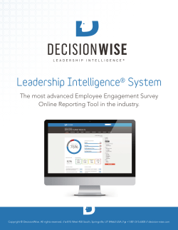Leadership Intelligence&reg; System