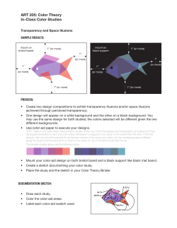 ART 205: Color Theory In-Class Color Studies