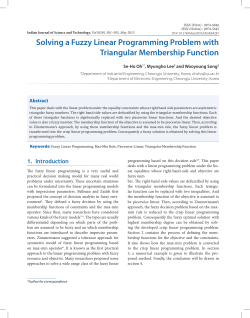 Solving a Fuzzy Linear Programming Problem with Triangular