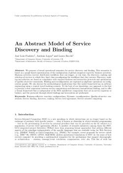 An Abstract Model of Service Discovery and Binding