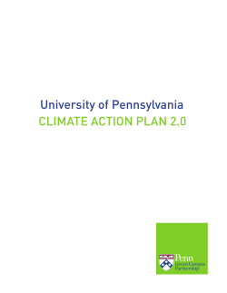 Climate Action Plan - Penn Green Campus Partnership
