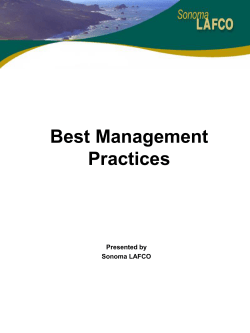 Best Management Practices