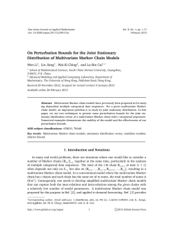 On Perturbation Bounds for the Joint Stationary Distribution of