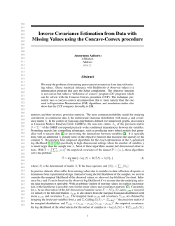 Inverse Covariance Estimation from Data with Missing Values using