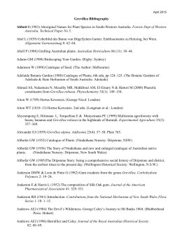 Full Grevillea biblio.docx - Australian Native Plants Society