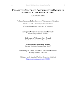 an event study of corporate governance reform in india