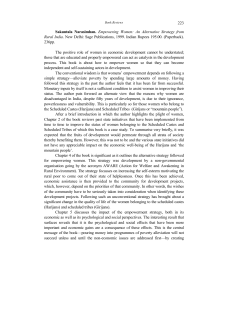 223 Sakuntala Narasimhan. Empowering Women: An Alternative