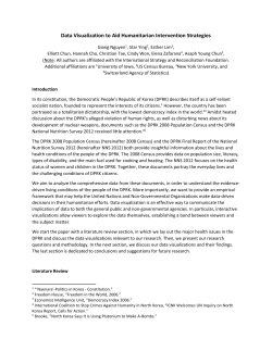 Data Visualization to Aid Humanitarian Intervention Strategies
