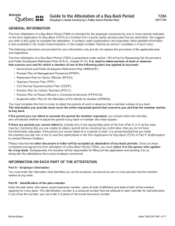 Attestation of a Buy-Back Period