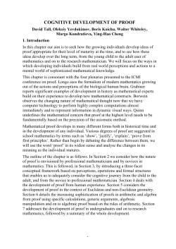 The Cognitive Development of Proof.