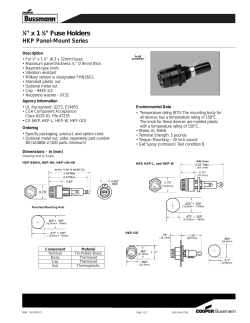 1&frasl;4" x 1 1&frasl;4" Fuse Holders