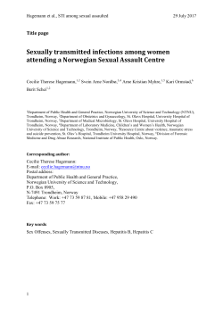 Sexually transmitted infections among women