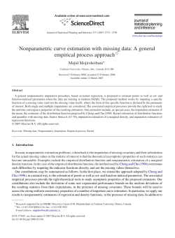 Nonparametric curve estimation with missing data: A general