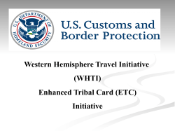 Enhanced Tribal Card (ETC)